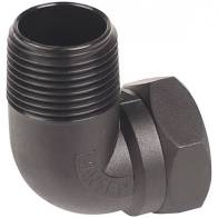 Black Nylon Elbow M/F