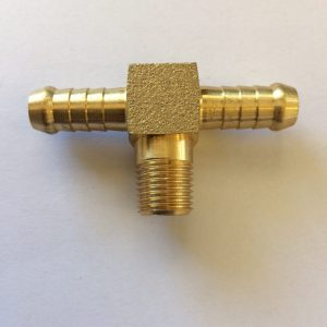 P12 Brass 2 Way Tee x BSPM