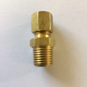 No.3 Brass Compression Connector x BSPM