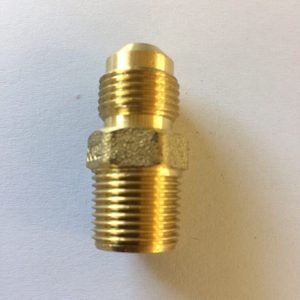 No.7 SAE Brass Flare Connector x BSPM