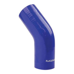 Silicone Hose Elbow 45 Deg Blue